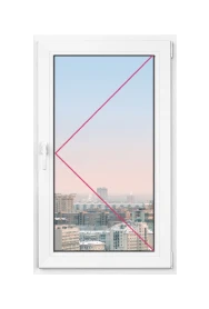 Одностворчатое окно Rehau Blitz 800x1000 - фото - 1